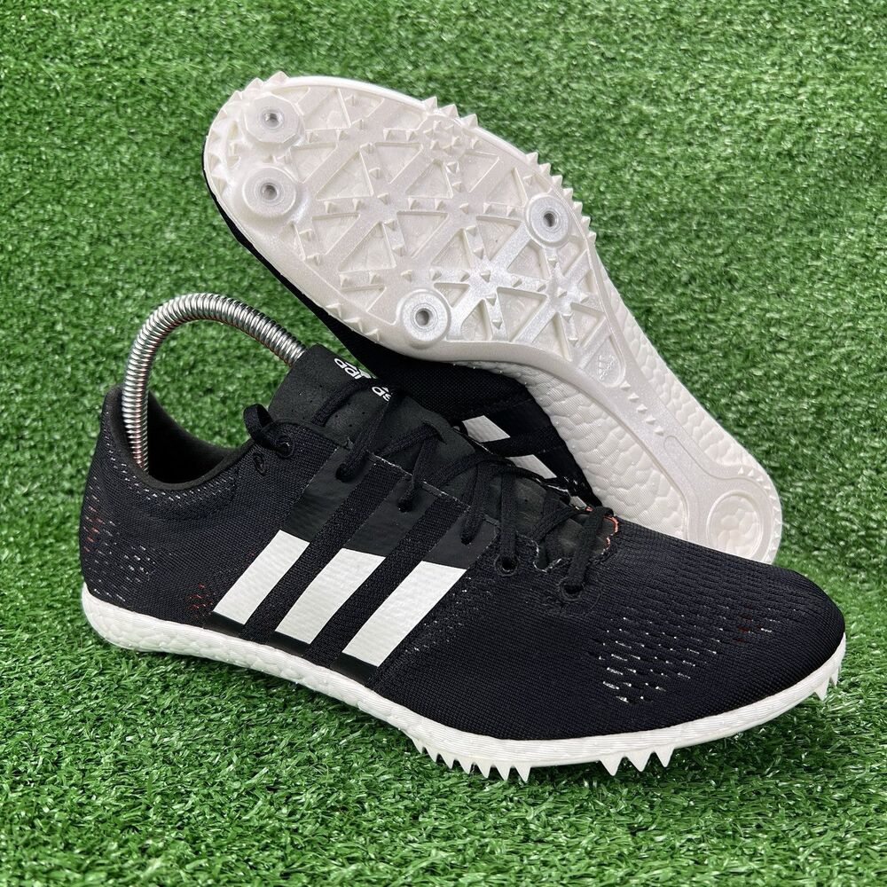 Adidas Adizero Avanti Boost Sz 8.5 Track Field Spikes Cleats Black White CG3831